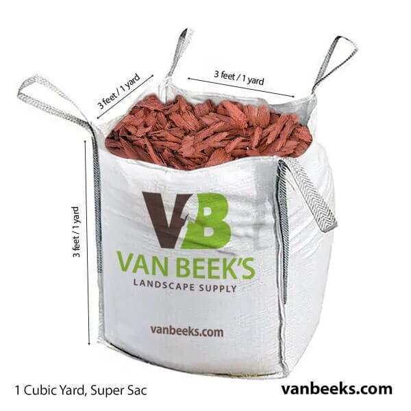 VB Red Rubber Mulch Super Sac